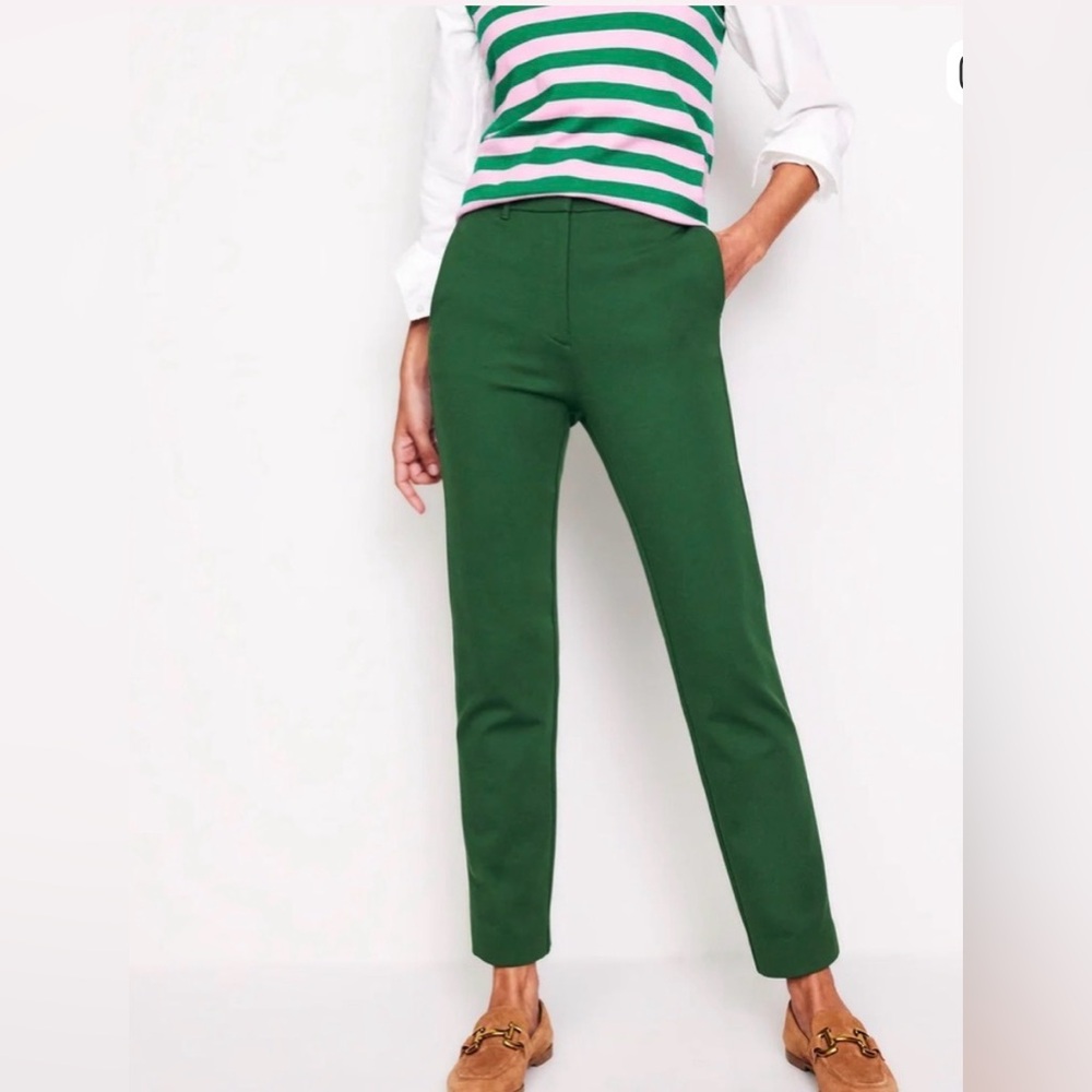 Boden Highgate Ponte Pants Pine Green 4P - Picture 1 of 9